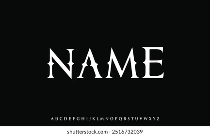 Luxury serif font in modern style. Elegant wedding alphabet letters font and number. Typography Luxury classic lettering serif fonts decorative vintage retro logo