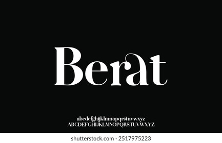 Luxury serif font in modern style. Elegant wedding alphabet letters font and number. Typography Luxury classic lettering serif fonts decorative vintage retro logo