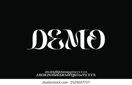 Luxury serif font in modern style. Elegant wedding alphabet letters font and number. Typography Luxury classic lettering serif fonts decorative vintage retro logo