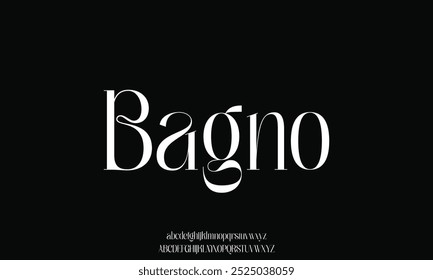 Fonte serif de luxo em estilo moderno. Elegante casamento alfabeto letras fonte e número. Tipografia Luxo clássico lettering serif fontes decorativo vintage retro logo