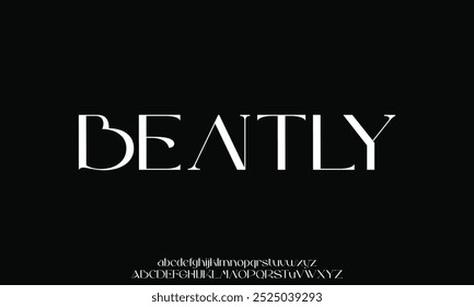 Luxury serif font in modern style. Elegant wedding alphabet letters font and number. Typography Luxury classic lettering serif fonts decorative vintage retro logo