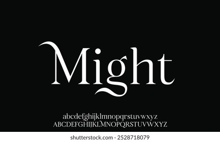 Luxury serif font in modern style. Elegant wedding alphabet letters font and number. Typography Luxury classic lettering serif fonts decorative vintage retro logo