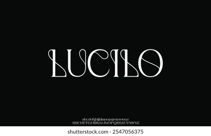Luxury serif font in modern style. Elegant wedding alphabet letters font and number. Typography Luxury classic lettering serif fonts decorative vintage retro logo