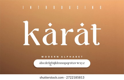 Fonte de exibição high-end Serif de luxo