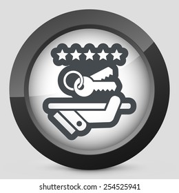 Luxury service icon. Keys.