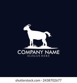 Luxury sheep logo design template.