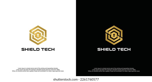 Diseño del logotipo técnico de Luxury Shield