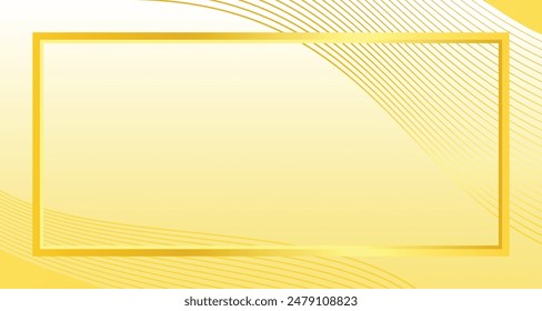 luxury shiny gold gradient background with golden wave thin line papercut design. Premium 3d abstract vector bronze gold glwoing 3d wallpaper