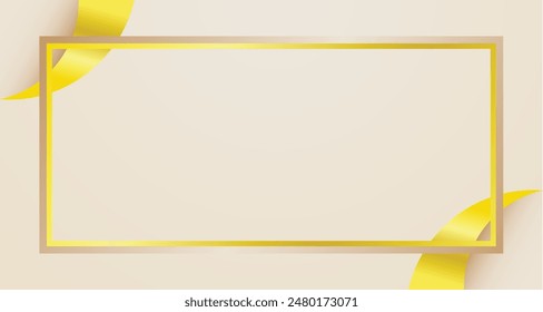 luxury shiny gold gradient background with golden wave thin line papercut design. Premium 3d abstract vector bronze gold glwoing 3d wallpaper