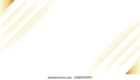 Luxuriöser glänzender goldener Gradientenhintergrund mit goldenem Wellenpapier mit dünner Linie. Premium 3D Abstrakte Vektorgrafik Bronzegold glühender 3D-Bildschirmhintergrund