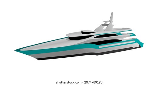 luxury ship icon vector illustration logo template for many purpose. Isolated on white background.