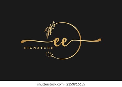 Erstklassige Unterschrift mit Logo-Design. Handschrift, Vektorgrafik-Logo-Design