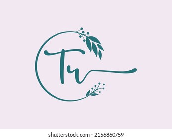luxury signature initial Tr logo design. Handwriting vector logo design illustration image