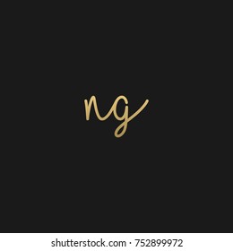 Luxury Signature Style initial based nglogos