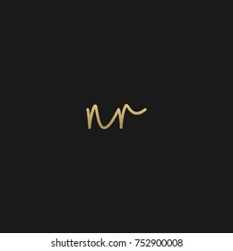 Luxury Signature Style initial based nr logos