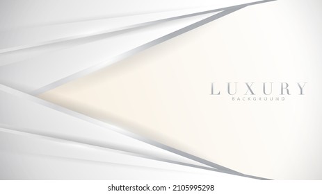 Luxury silver abstract background  ,Illustration modern template deluxe design background , illustration Vector EPS 10