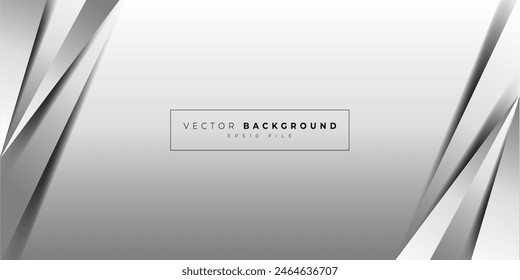 Diseño de fondo geométrico de plata de lujo