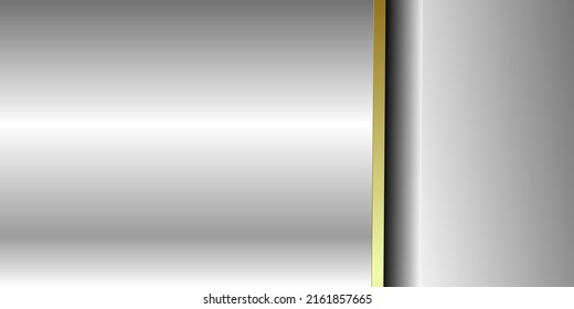 Vector de fondo plateado y dorado de lujo