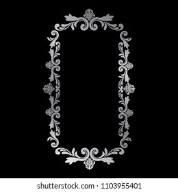 luxury silver label frame