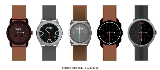 Luxury silver Watches for man and woman with brown,dark brown,silver,black watch strap