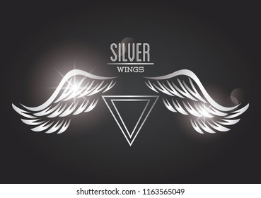 Luxury silver wings