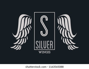 Luxury silver wings