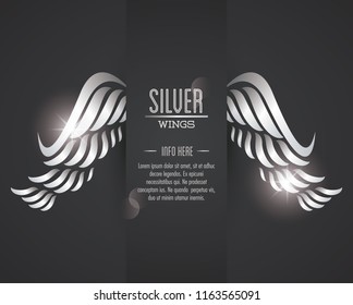Luxury silver wings