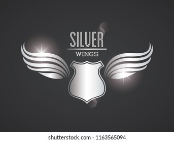 Luxury silver wings