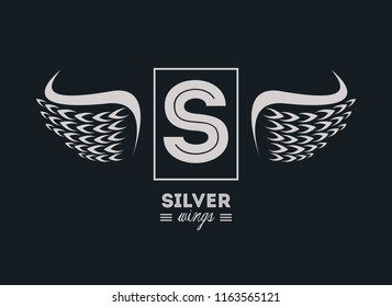 Luxury silver wings