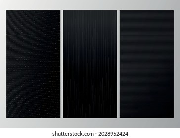 Colección de fondo negro simple de lujo