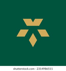 luxury simple king bee logo design