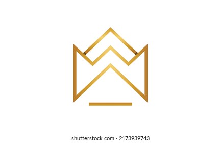 Luxury, simple, minimal and elegant HOME logo design. Vector illustration template.