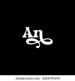Luxury, simple, stylish, trendy and elegant AN NA A N  logo design. Vector illustration template. Monogram design