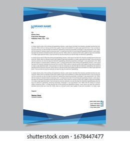 luxury smooth colour letterhead template & modern abstract design, Sutiable for companies, corporates, offices and many other of business purposes., Clean Colorful Business letterhead, vector, a4 size