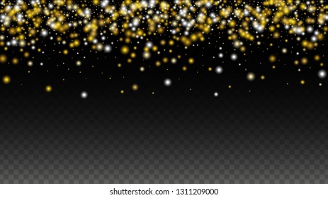 Luxury Snowfalls Design for Banner, Poster, Template, Card, Web, Advertisement, Party or Disco Print. Abstract Flicker Background with a Party Lights Design. 