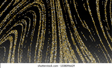 Luxury Snowfalls Design for Banner, Poster, Template, Card, Web, Advertisement, Party or Disco Print. Bokeh Abstract Twinkly Lights.