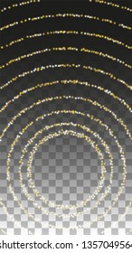 Luxury Snowfalls Design for Banner, Poster, Template, Card, Web, Advertisement, Party or Disco Print. Bokeh Abstract Twinkly Lights.