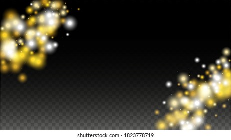 Luxury Snowfalls Design for Banner, Poster, Template, Card, Web, Advertisement, Party or Disco Print. Abstract Flicker Background with a Party Lights Design. 