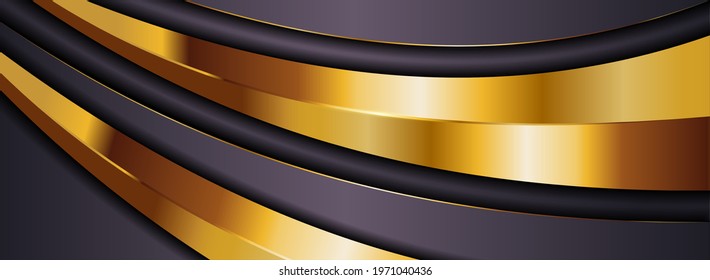 Luxury Soft Purple Background Design Combined with Golden Lines Element.