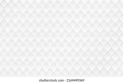 Luxury soft white quilt pattern and silver grid line background vector 