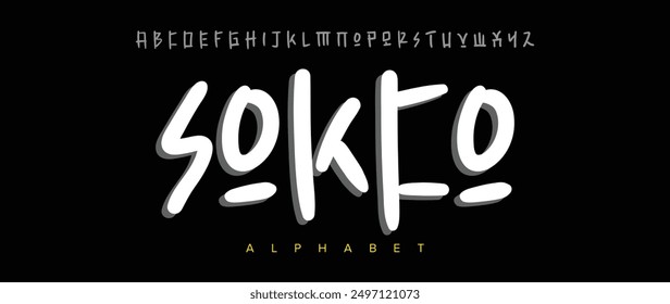 Luxus Sokcho Buchstaben Schriftart für Logo