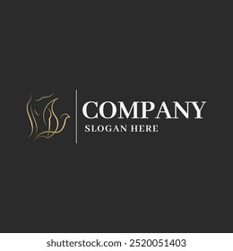 Conceito de design de logotipo de Spa de luxo