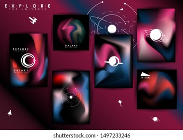 luxury space explore the universe background templates