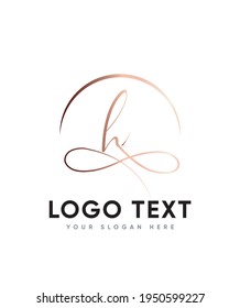 A luxury spark and beautiful light handwritten letter type H logo template, Vector logo for business and company identity 
