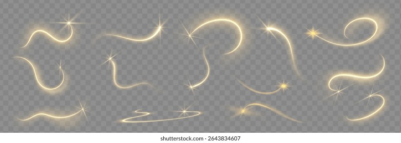 Luxury Sparkle Shine Glow Golden Swirl Spiral Wave Motion Radiant Light Line Circular Rotation Twirl Glitter Speed Magic Design Dynamic