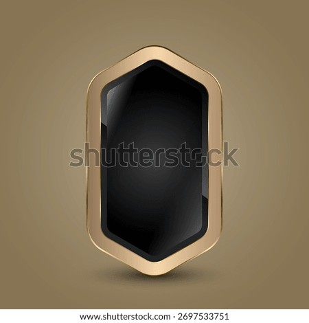 Luxury Special Shapes and Gold Button Vector Design and Golden Luxury Label, Banners Concepts Design. The Modern Elegant Button For Web, UI, UX, and Technology Elements