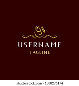 luxury squirrel logo design inspiration . line art squirrel logo template