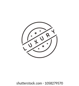 Luxury stamp icon vector illustration
