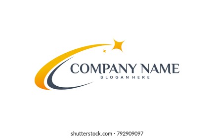 Diseño de diseños de logotipo de estrella de lujo, diseños de logotipo de estrella elegante, diseño de logotipo de estrella rápida