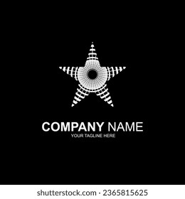 Luxury star logo. Unique star logo.